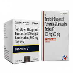 Тенофовир   Ламивудин (Tudobest L / Tenolam) 300мг/300мг табл. №30